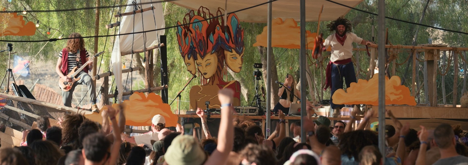 Happy Generation performing live to a festival crowd
